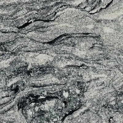 Closeup image of Siberian White Grey Granite countertop slab