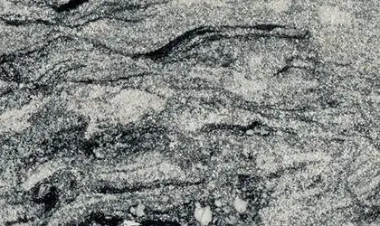 Closeup image of Siberian White Grey Granite countertop slab Stone Countertop