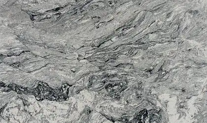 Image of installed Siberian White Grey Granite countertops