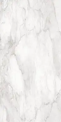Image of installed Panoramic Porcelain Surfaces Calacatta White Porcelain countertops