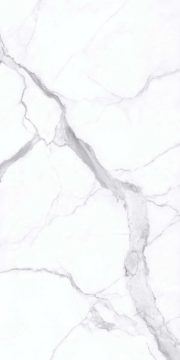 Image of installed Panoramic Porcelain Surfaces Statuario White Porcelain countertops