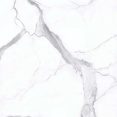 Image of installed Panoramic Porcelain Surfaces Statuario White Porcelain countertops