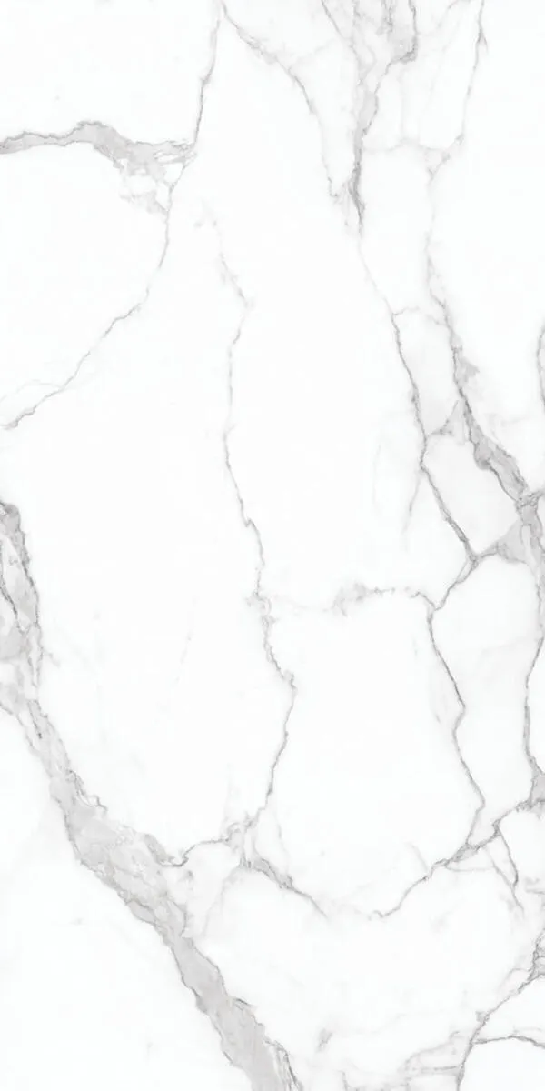 Image of installed Panoramic Porcelain Surfaces Statuario White Porcelain countertops