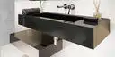 Image of installed Panoramic Porcelain Surfaces Marfil Cream Porcelain countertops