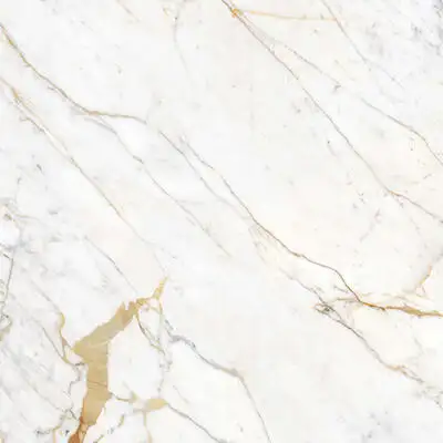 Image of installed Panoramic Porcelain Surfaces Diamond Mine White Porcelain countertops