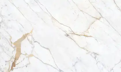 Image of installed Panoramic Porcelain Surfaces Diamond Mine White Porcelain countertops