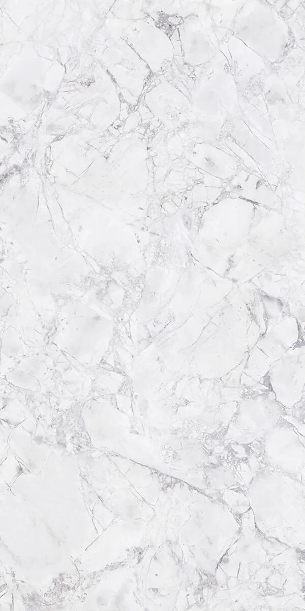 Image of installed Panoramic Porcelain Surfaces White Jade White Porcelain countertops