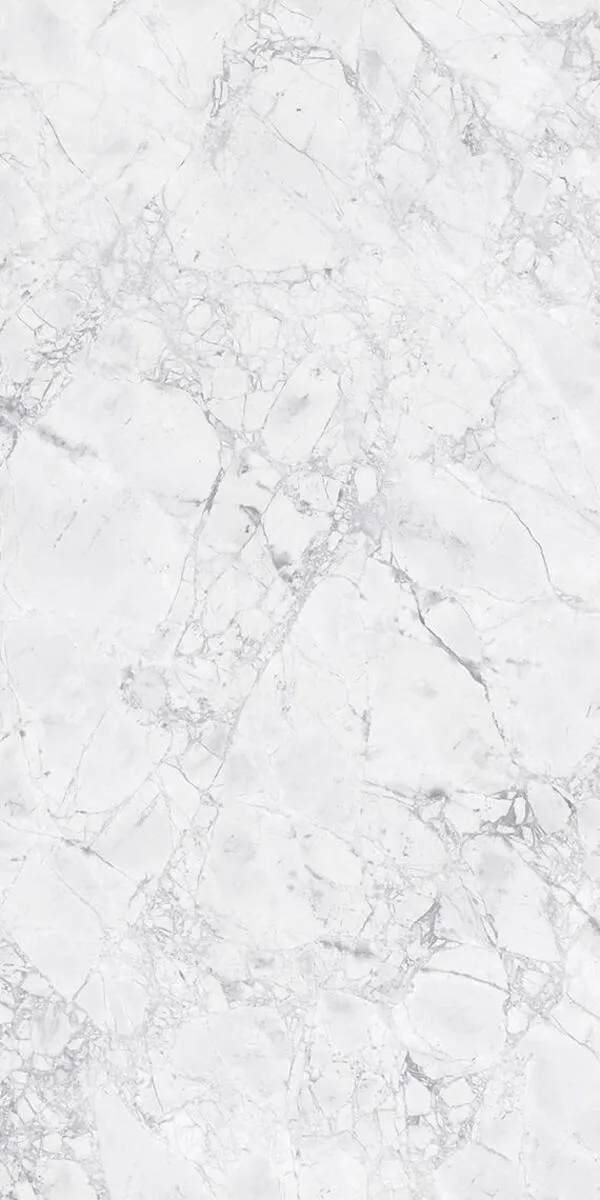 Image of installed Panoramic Porcelain Surfaces White Jade White Porcelain countertops