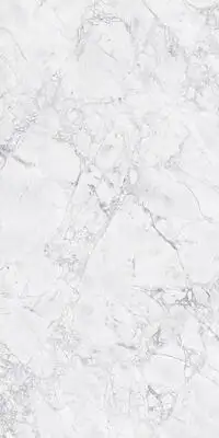 Image of installed Panoramic Porcelain Surfaces White Jade White Porcelain countertops