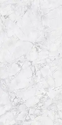 Image of installed Panoramic Porcelain Surfaces White Jade White Porcelain countertops