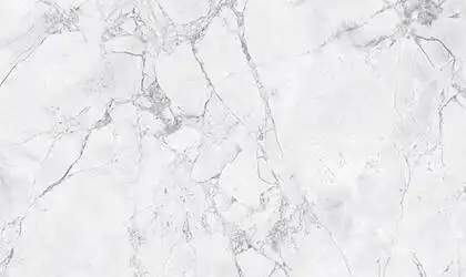 Image of installed Panoramic Porcelain Surfaces White Jade White Porcelain countertops