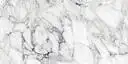 Closeup image of Panoramic Porcelain Surfaces Gypsum Calacatta White Porcelain countertop slab