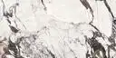 Closeup image of Panoramic Porcelain Surfaces Calacatta Aries White Porcelain countertop slab