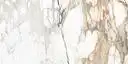 Image of installed Panoramic Porcelain Surfaces Calacatta Topaz White Porcelain countertops