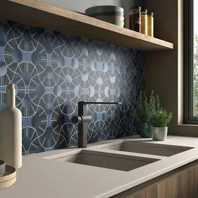 Image of installed ONE Quartz Surfaces Simply Beige Beige Quartz countertops