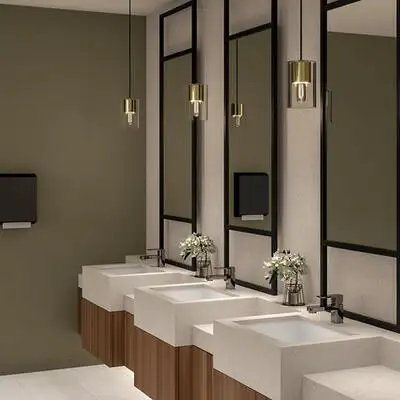 Image of installed ONE Quartz Surfaces Simply Beige Beige Quartz countertops