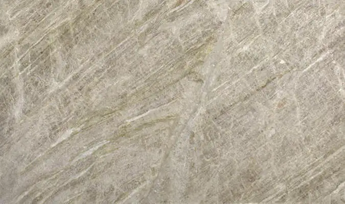 Closeup image of Taj Mallorca Grey Quartzite countertop slab