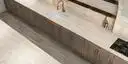 Image of installed ONE Quartz Surfaces Sedona Beige Quartz countertops