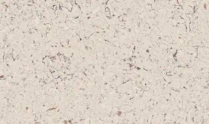 Closeup image of ONE Quartz Surfaces Alpine Winter Cream Quartz countertop slab
