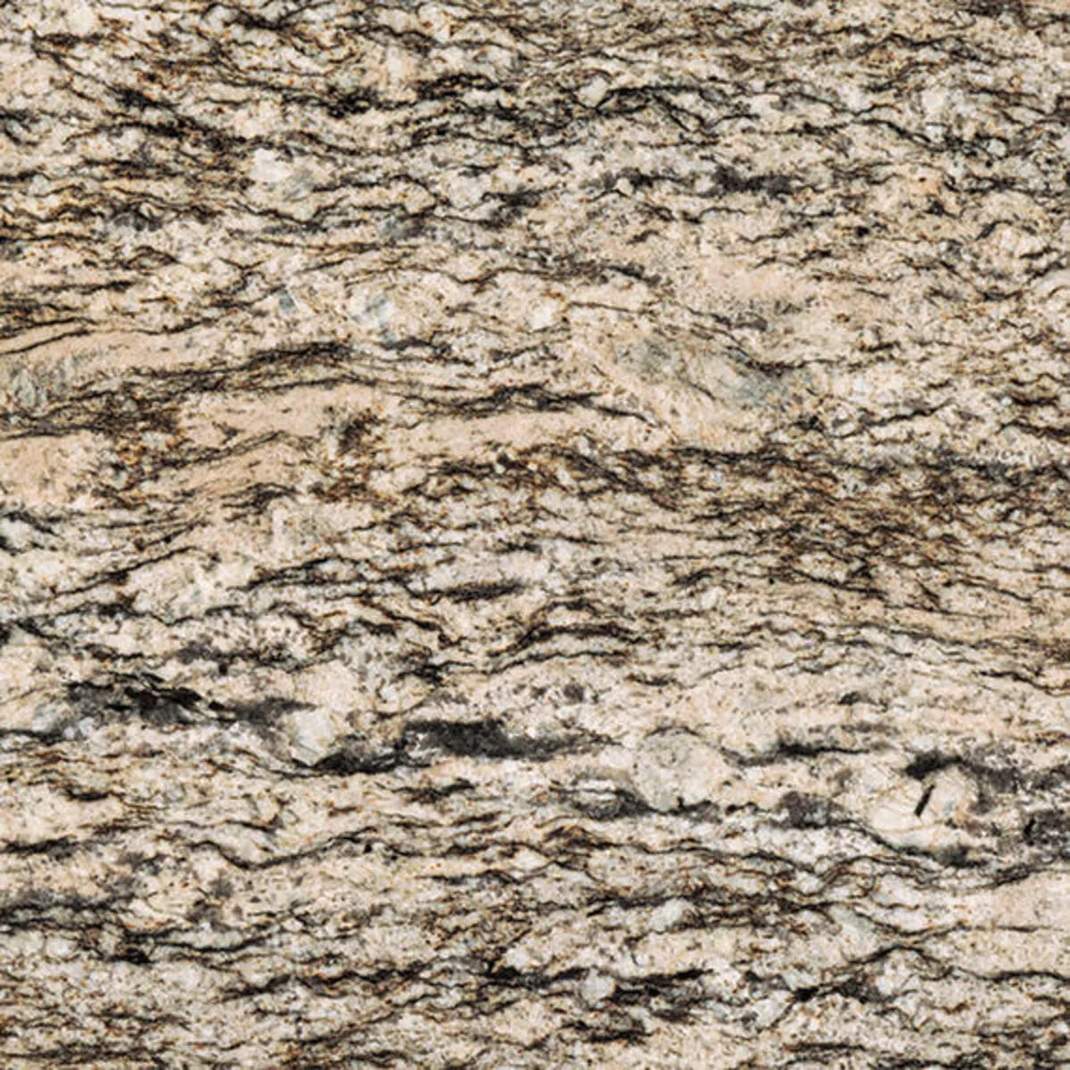 Image of installed Bianco Lucre Beige Granite countertops