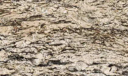 Image of installed Bianco Lucre Beige Granite countertops