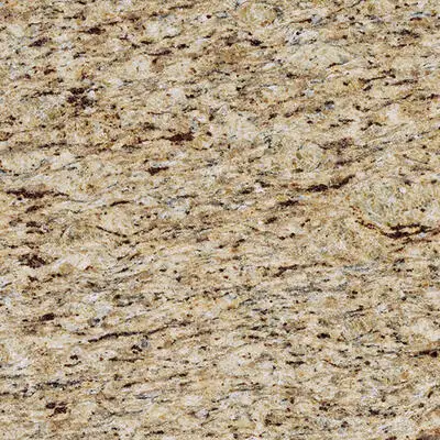 Closeup image of Giallo Ornamental Beige Granite countertop slab