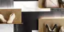 Image of installed Panoramic Porcelain Surfaces Obsidian Black Porcelain countertops
