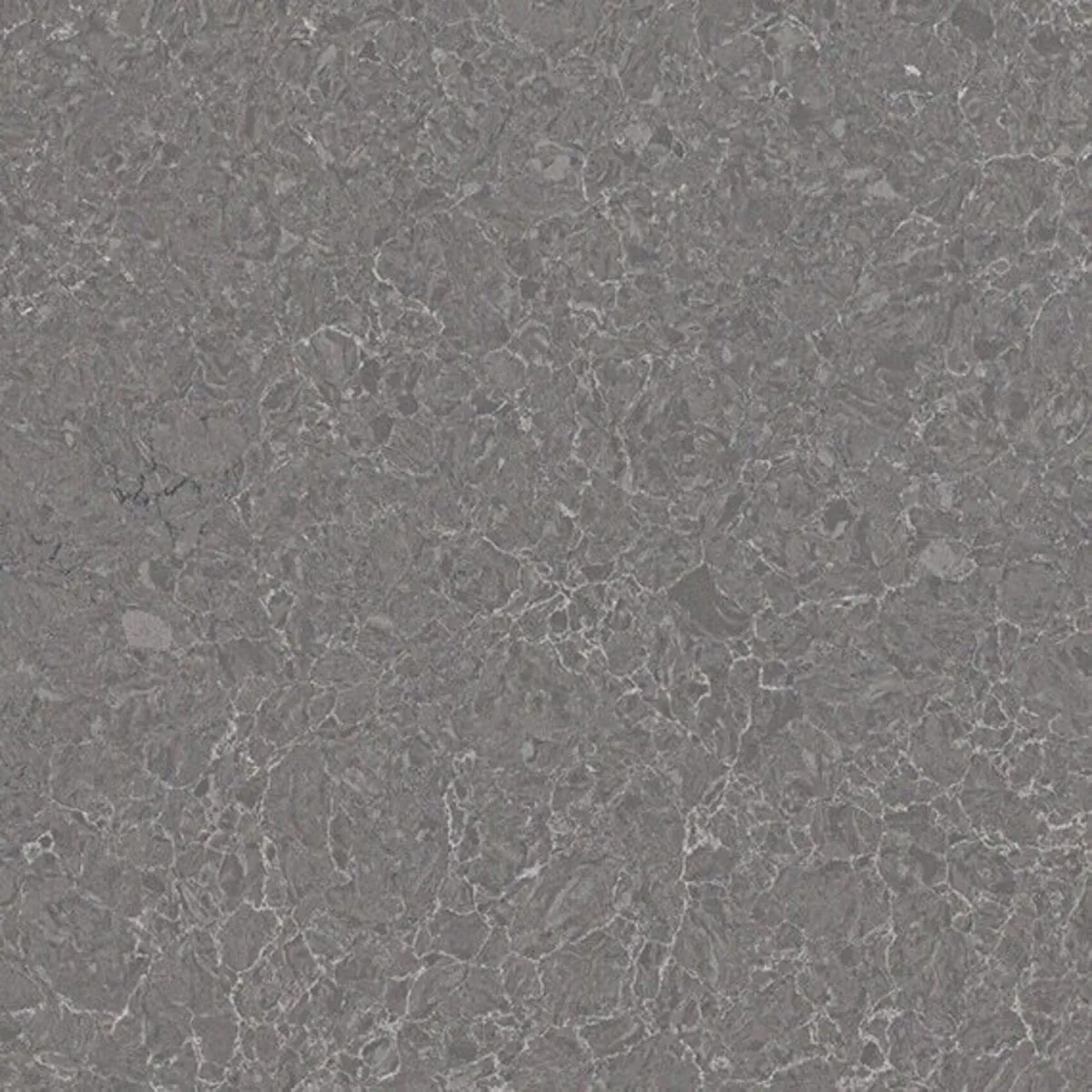 Image of installed ONE Quartz Surfaces Armor Grey Grey Quartz countertops
