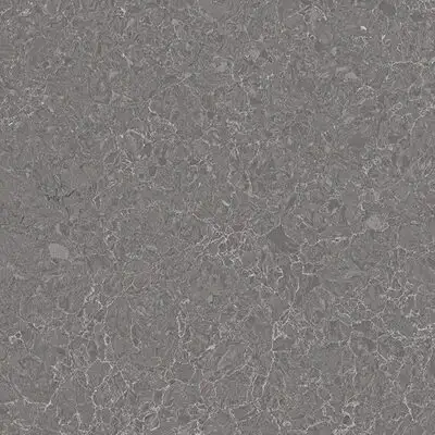 Image of installed ONE Quartz Surfaces Armor Grey Grey Quartz countertops