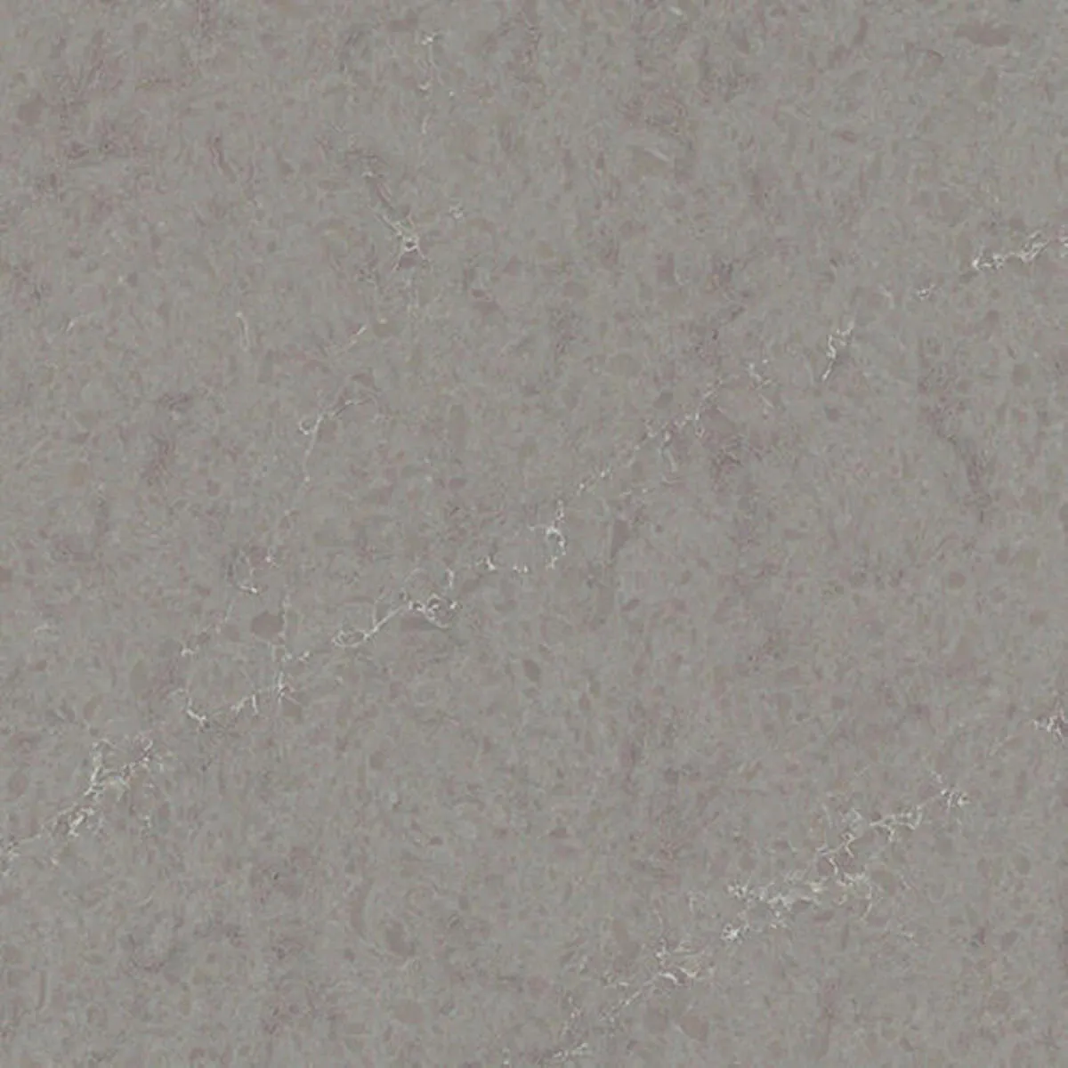 Image of installed ONE Quartz Surfaces Pulsar Grey Quartz countertops