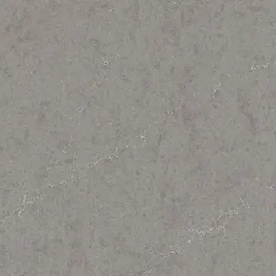 Image of installed ONE Quartz Surfaces Pulsar Grey Quartz countertops