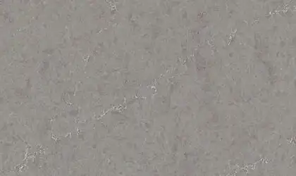 Image of installed ONE Quartz Surfaces Pulsar Grey Quartz countertops