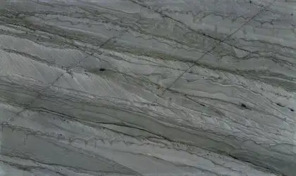 Closeup image of Mercury Grey Quartzite countertop slab Stone Countertop
