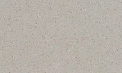 Closeup image of ONE Quartz Surfaces Simply Grey Cream Quartz countertop slab