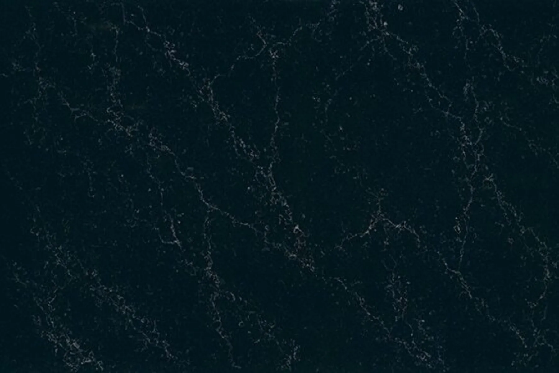 Image of installed ONE Quartz Surfaces Liberty Black Black Quartz countertops