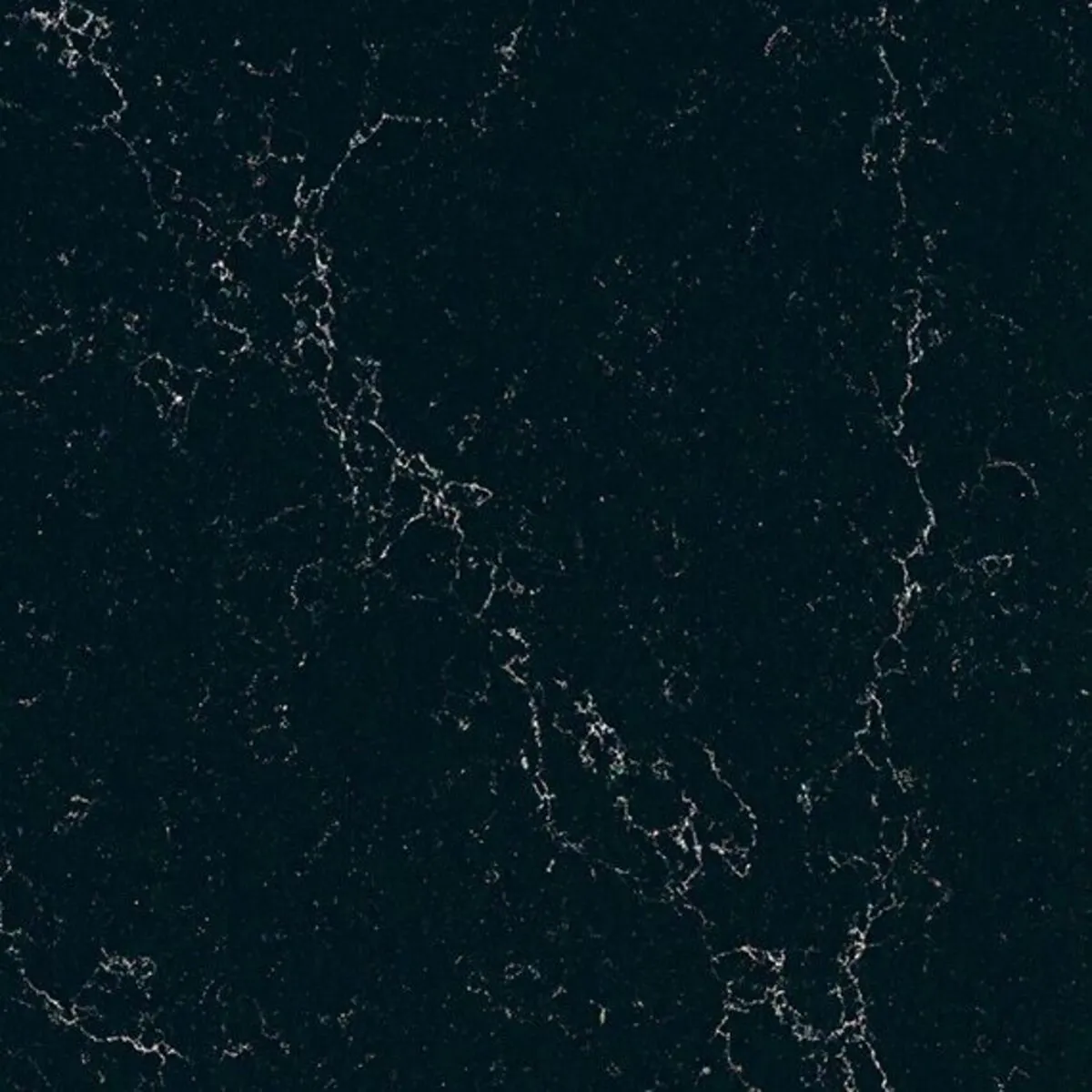 Image of installed ONE Quartz Surfaces Liberty Black Black Quartz countertops