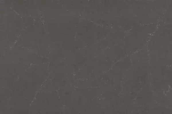 Closeup image of ONE Quartz Surfaces Sirius Grey Quartz countertop slab