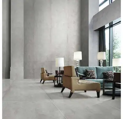 Image of installed Panoramic Porcelain Surfaces Stonewall Coal Beige Porcelain countertops