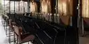 Image of installed ONE Quartz Surfaces Black Canyon Black Quartz countertops