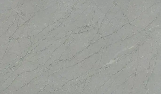 Image of installed ONE Quartz Surfaces Amazonite Grey Grey Quartz countertops