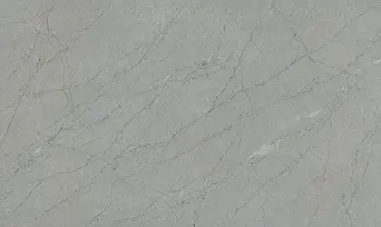 Image of installed ONE Quartz Surfaces Amazonite Grey Grey Quartz countertops