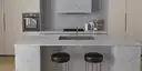 Image of installed ONE Quartz Surfaces Amazonite Grey Grey Quartz countertops