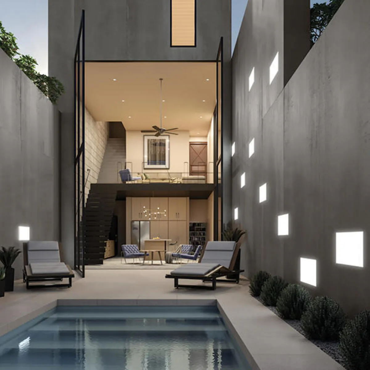 Image of installed Panoramic Porcelain Surfaces Chromium Grey Porcelain countertops