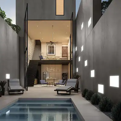 Image of installed Panoramic Porcelain Surfaces Chromium Grey Porcelain countertops