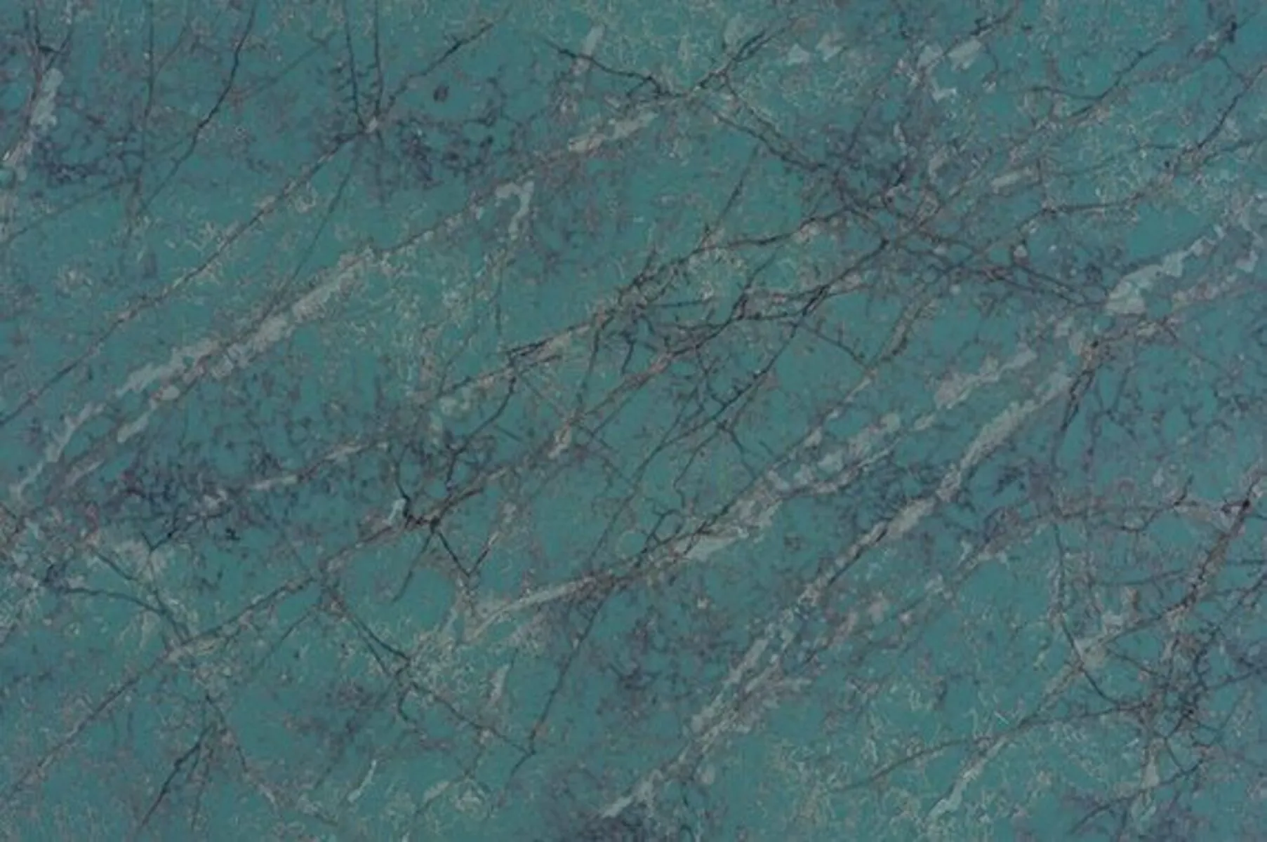 Closeup image of ONE Quartz Surfaces Amazonite Blue Quartz countertop slab