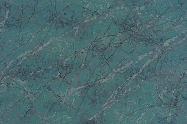 Closeup image of ONE Quartz Surfaces Amazonite Blue Quartz countertop slab