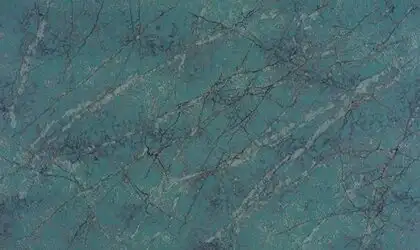 Image of installed ONE Quartz Surfaces Amazonite Blue Quartz countertops