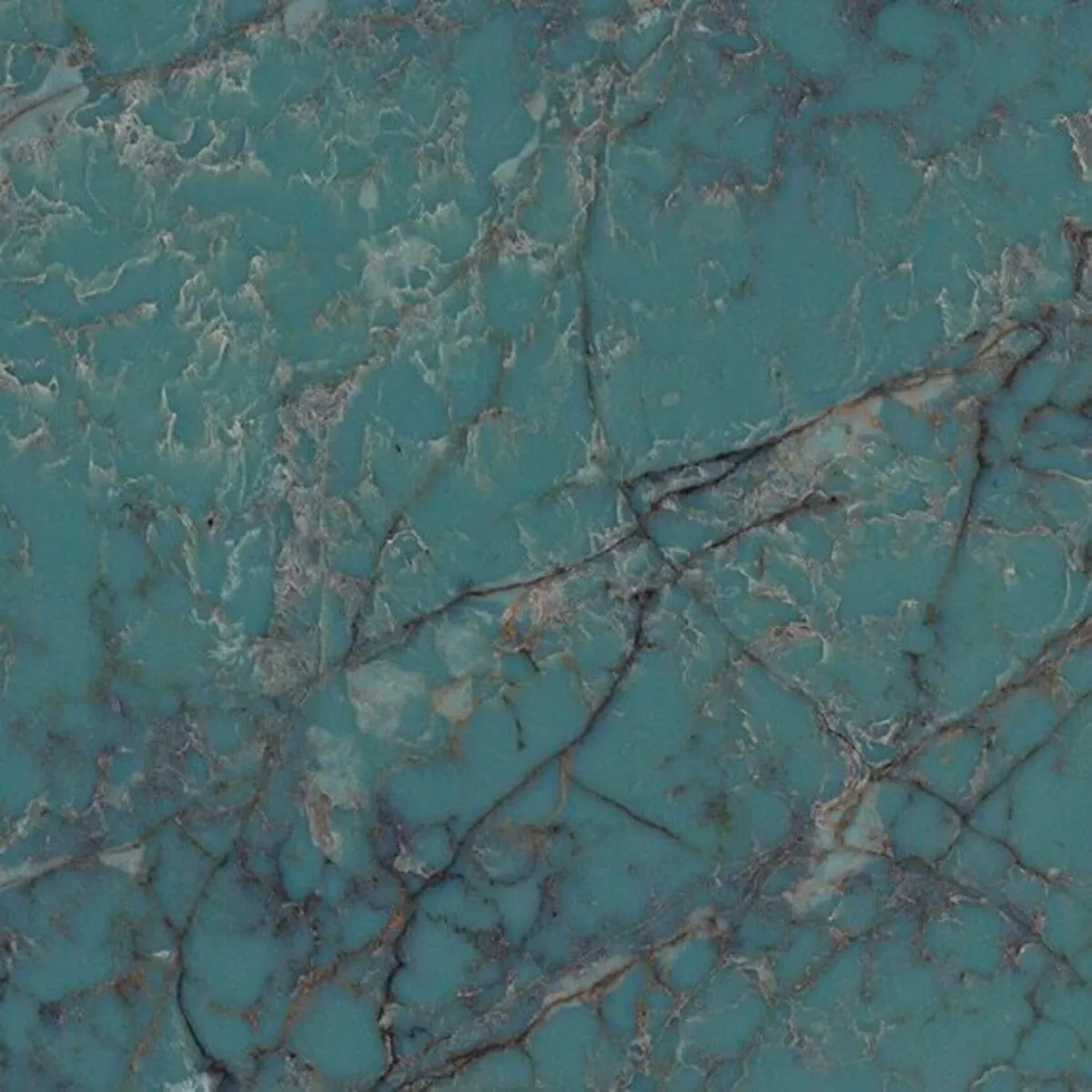 Image of installed ONE Quartz Surfaces Amazonite Blue Quartz countertops