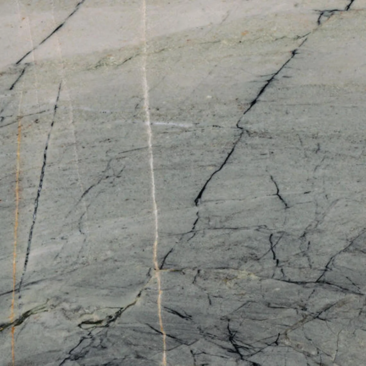 Image of installed Caldera Blue Grey Quartzite countertops