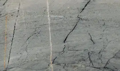 Image of installed Caldera Blue Grey Quartzite countertops